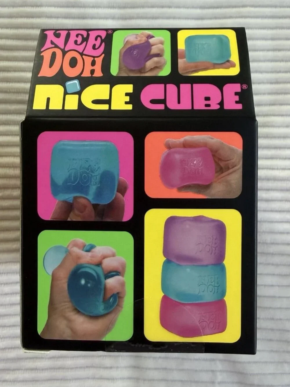 Schylling NeeDoh Nice Cube Super Solid Squish Sensory Fidget Toy